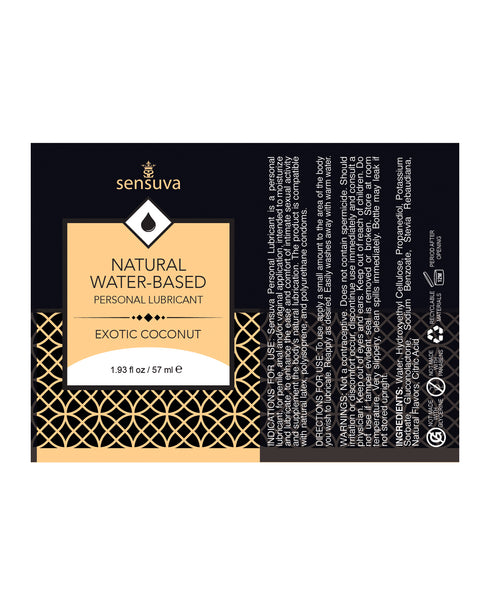 Sensuva Natural Water Based Moisturizer Exotic Coconut